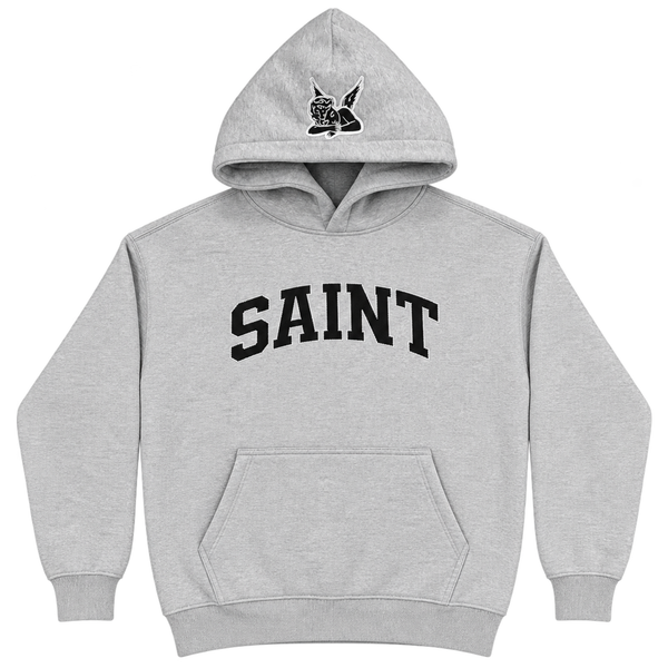 Saint Heavyweight Brushed Hoodie Silver League