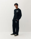 Kuwalla Tee Monogram Knit Crew Black