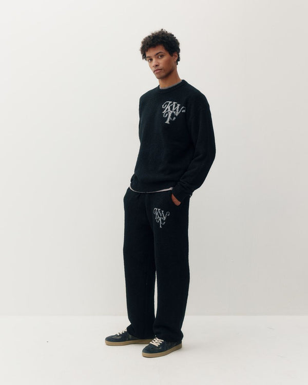 Kuwalla Tee Monogram Knit Crew Black
