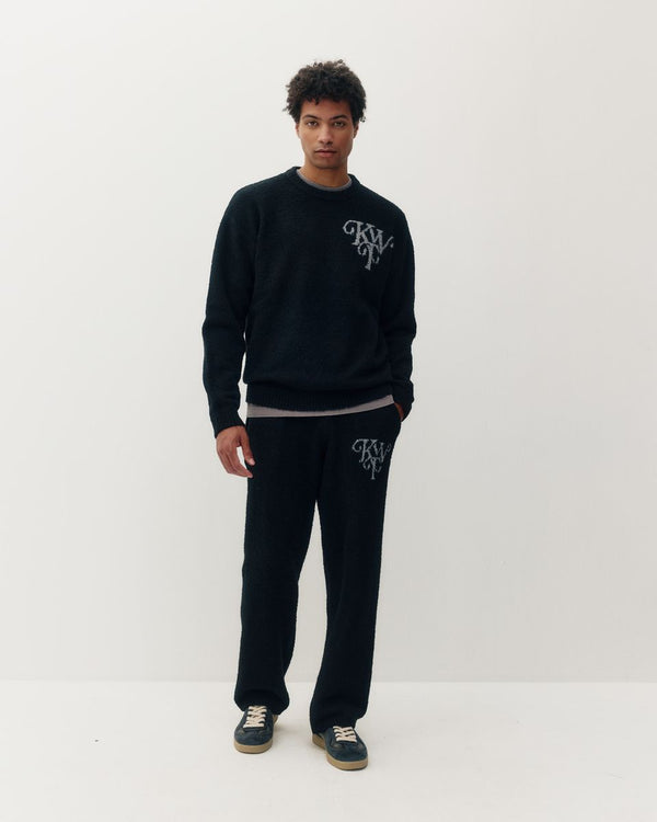 Kuwalla Tee Monogram Knit Crew Black
