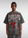 Bulls Chicago Basketball Tee Dark Gray