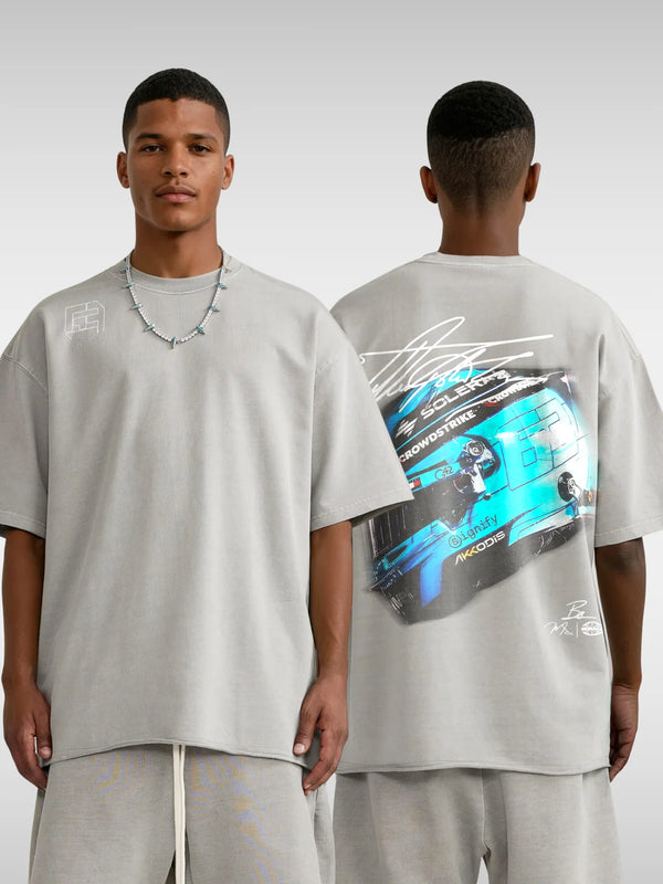 Russell Helmet Tee Light Gray