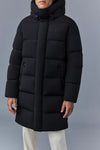 Antoine-CITY Recycled Down Parka Hooded Jacket Black
