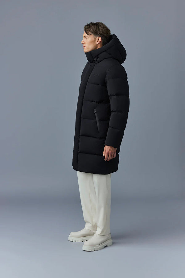 Antoine-CITY Recycled Down Parka Hooded Jacket Black