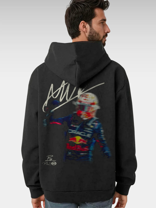 Max Verstappen Blur Hoodie Black