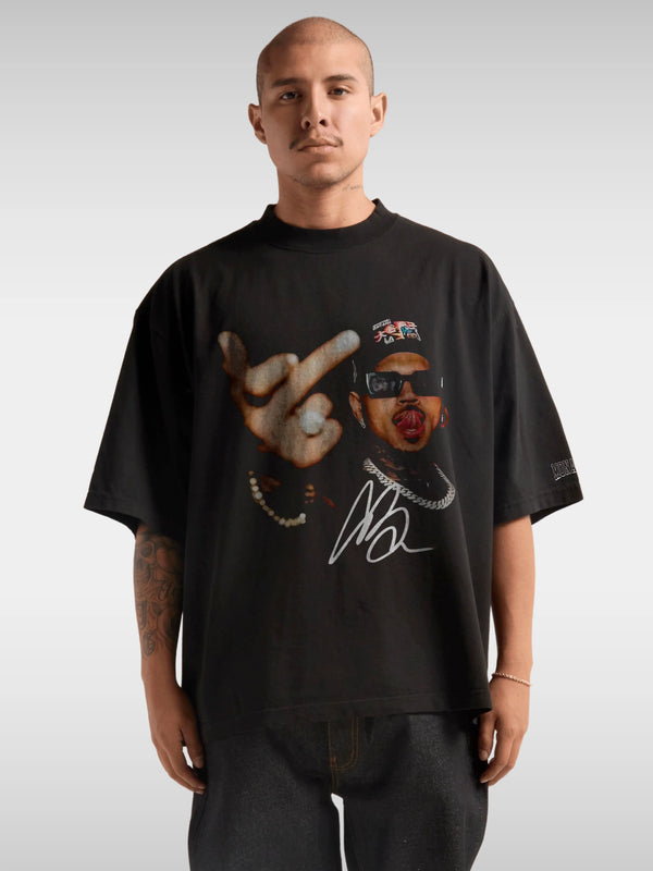 Chris Brown Y2K Tee Black