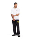 L/AB Off White Diagonal Washed Joggers Black