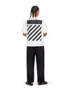 L/AB Off White Diagonal Washed Joggers Black