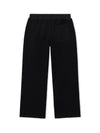 L/AB Off White Reverse Open Hem Sweatpants Black