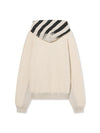 L/AB Off White Reverse Pullover Hoodie Oatmeal Heather