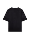 L/AB Off White Diagonal Washed T-Shirt Black