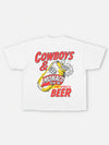 Cowboys and Beer Tee White
