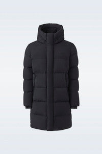 Antoine-CITY Recycled Down Parka Hooded Jacket Black
