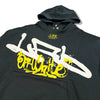 L/AB Off White Graffiti Hoodie Black
