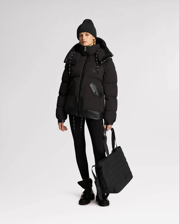 Megeve Unisex 2-in-1 Relaxed Fit Puffer Jacket Black