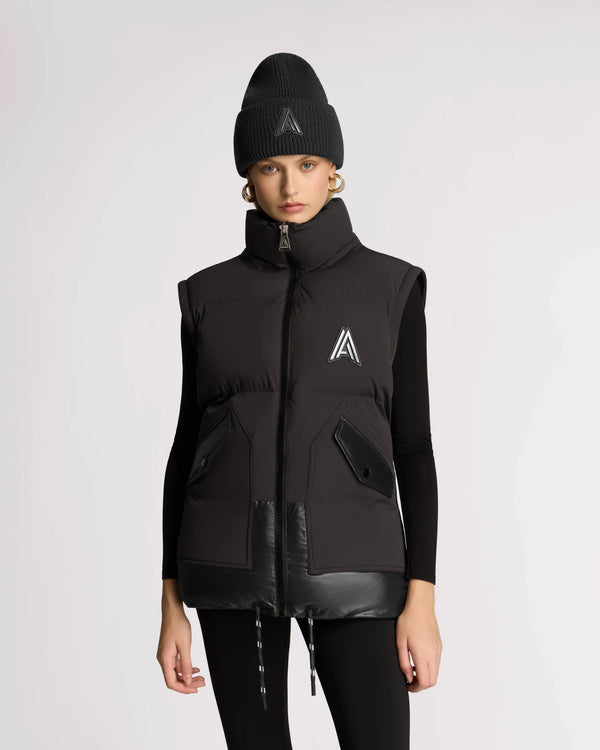 Megeve Unisex 2-in-1 Relaxed Fit Puffer Jacket Black