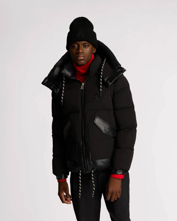 Megeve Unisex 2-in-1 Relaxed Fit Puffer Jacket Black