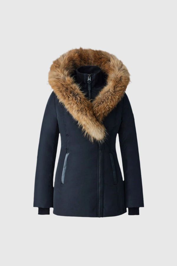 Adali-F Down Coat Natural Fur Signature Mackage Collar