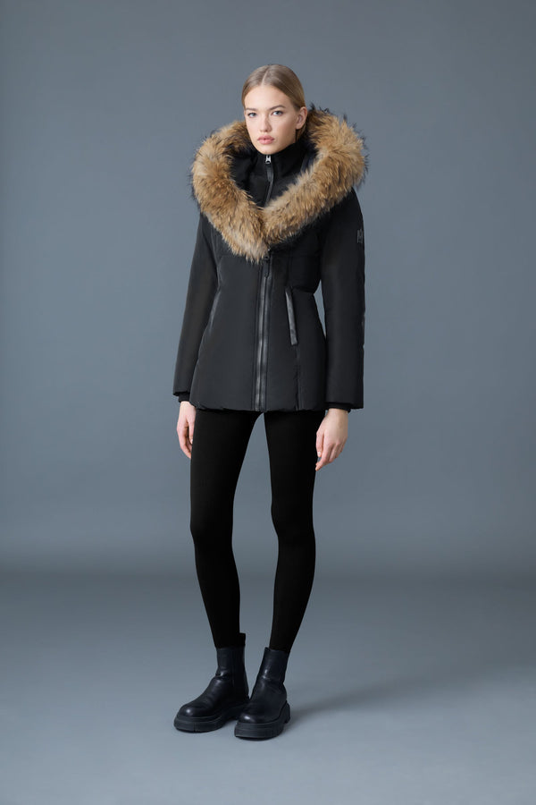 Adali-F Down Coat Natural Fur Signature Mackage Collar