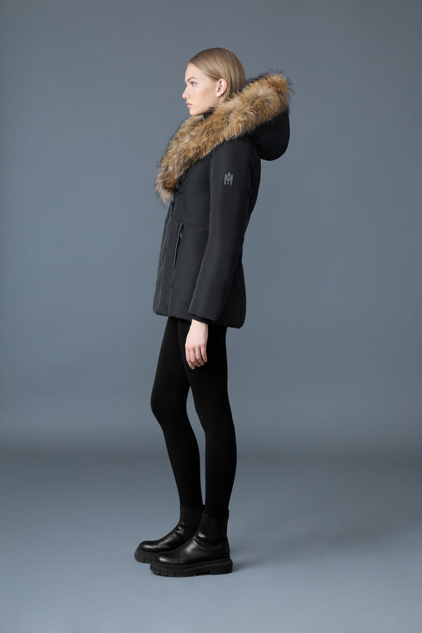 Adali-F Down Coat Natural Fur Signature Mackage Collar