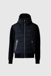 Andrew-Z Mixed Media Light Down Jacket Black