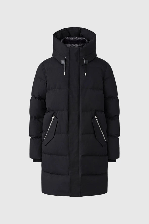 Antoine 2-in-1 Recycled Down Parka Removable Bib Black