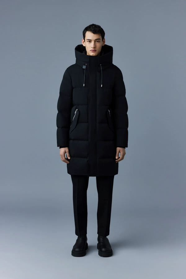 Antoine 2-in-1 Recycled Down Parka Removable Bib Black