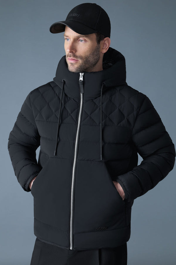 Bergen Quilted Down Hooded Jacket