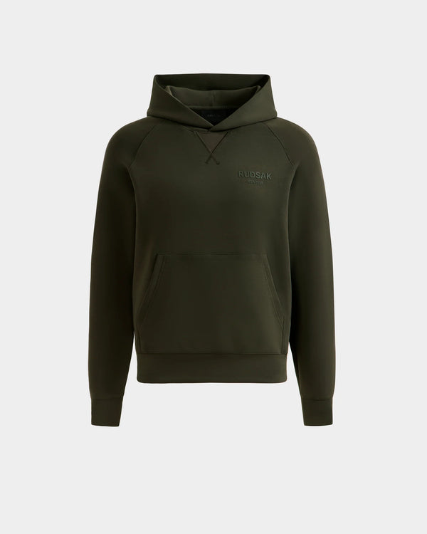 Rudsak Barry Unisex Logo Hoodie Dark Olive