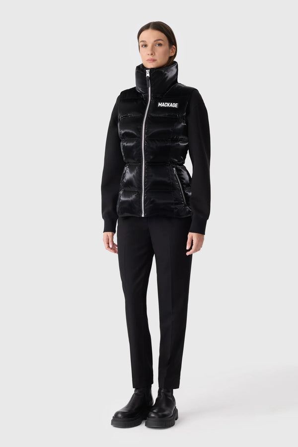 Chaya-GLO High Gloss Shell Down Vest Black