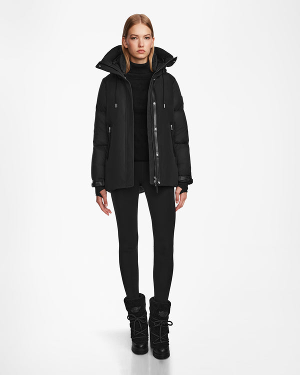 Loli Down Parka Faux Shearling Trim