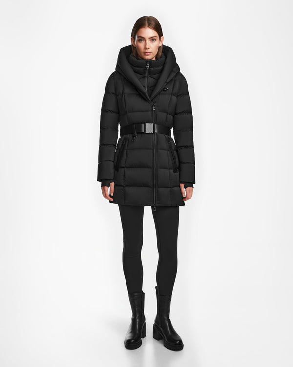 Taylor Quilted Matte Down Puffer Deep Hood