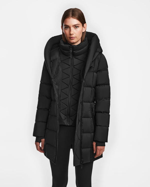 Taylor Quilted Matte Down Puffer Deep Hood
