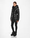 Taylor Quilted Shiny Down Puffer Deep Hood