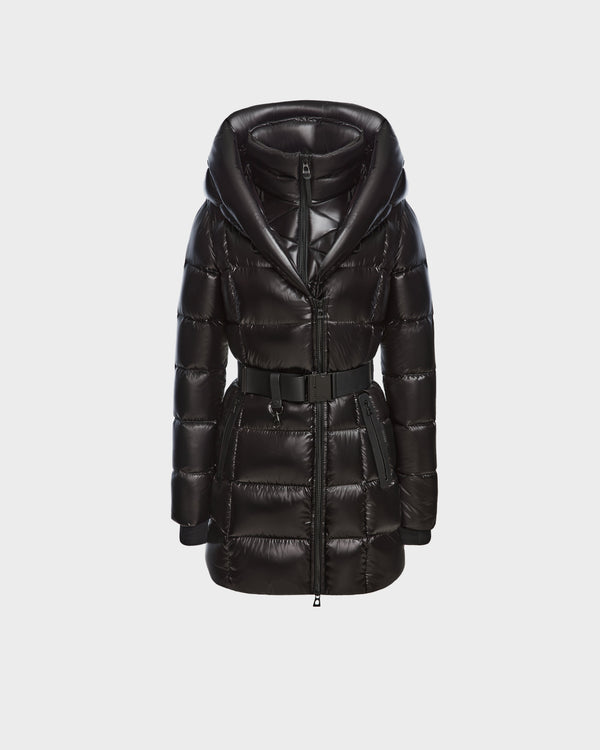 Taylor Quilted Shiny Down Puffer Deep Hood