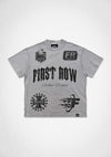 First Row Denim Shadow Worship Grave Hymn Tee Light Grey