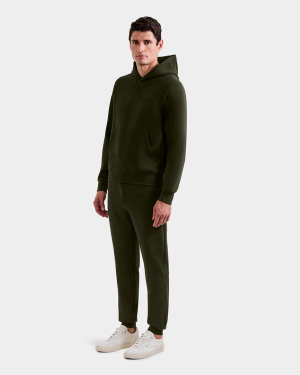 Rudsak Barry Unisex Logo Hoodie Dark Olive