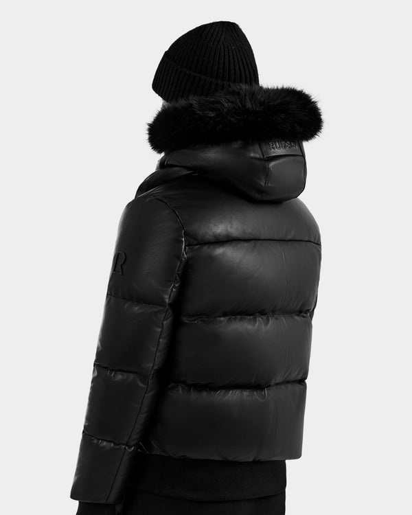 Rudsak Bond X Leather Down Bomber Black