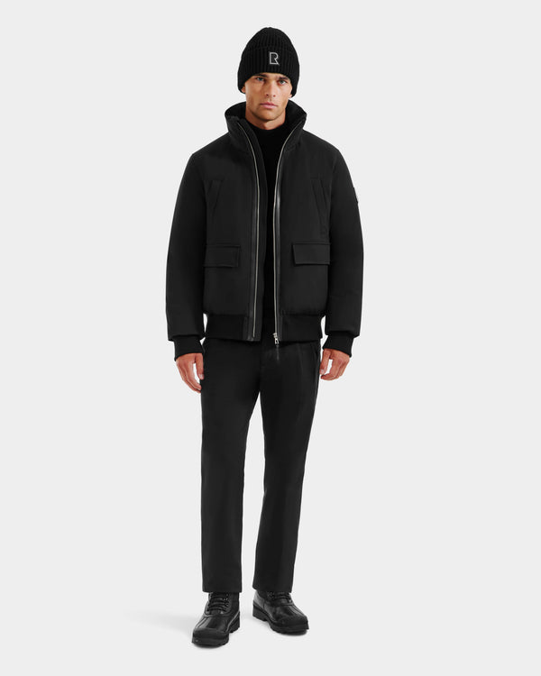 Rudsak Jerome Down Bomber Removable Faux Fur Black