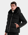 Rudsak Simon Shearling Down Combo Puffer Black
