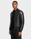 Rudsak Jimmy X Lightweight Down Leather Bomber Black