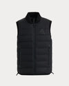 Germain Soft-Brushed Fabric Ribbed Details Vest Black