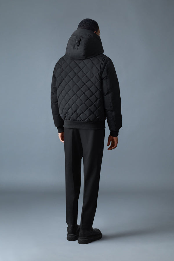 Iker 2-in-1 Down Bomber Removable Shearling Bib