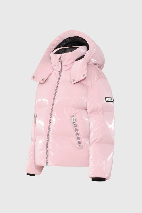 Jesse-GLO Glossy Parka For Kids Soft Pink