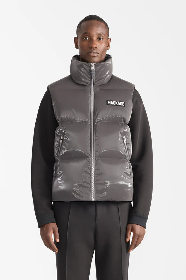 Kane-GLO High Gloss Down Vest Carbon