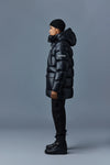 Kendrick Lustrous Light Down Parka Hooded Jacket Black