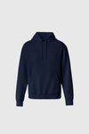 Kolton Double-Face Jersey Logo Hoodie Navy