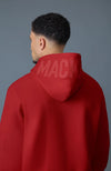 Kolton Double-Face Jersey Logo Hoodie Lava