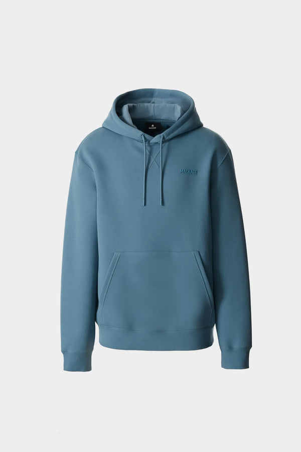 Kolton Double-Face Jersey Logo Hoodie Provincial Blue