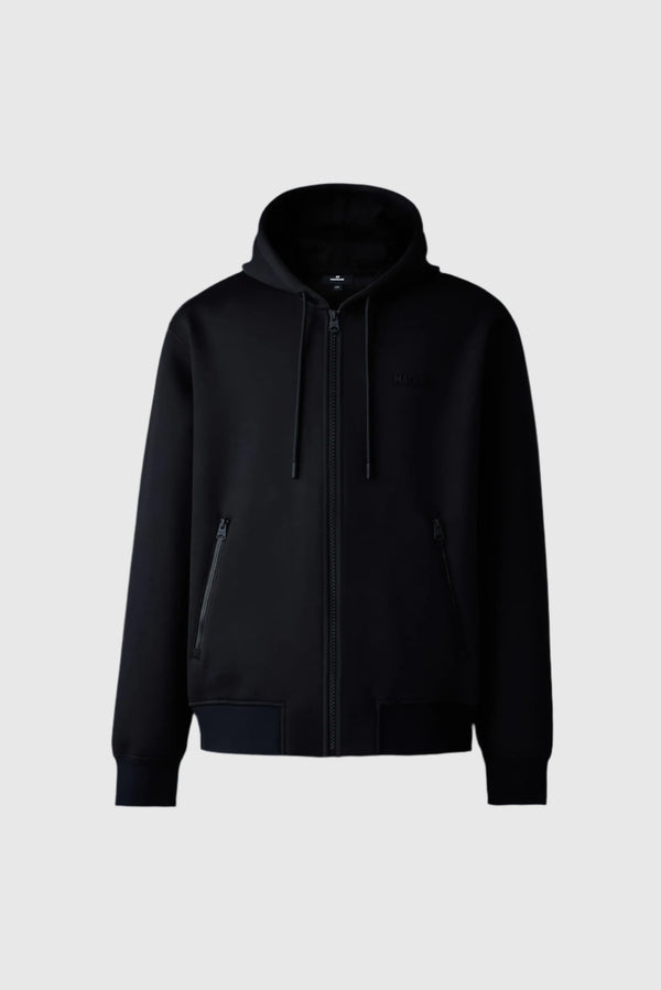 Krystos Double-Face Jersey Zip-Up Hoodie